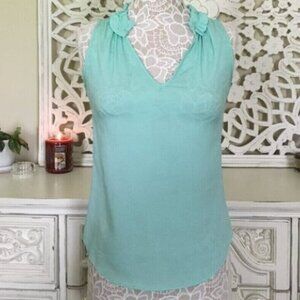 ReneeC Mint Green Sleeveless Tank Shirt S